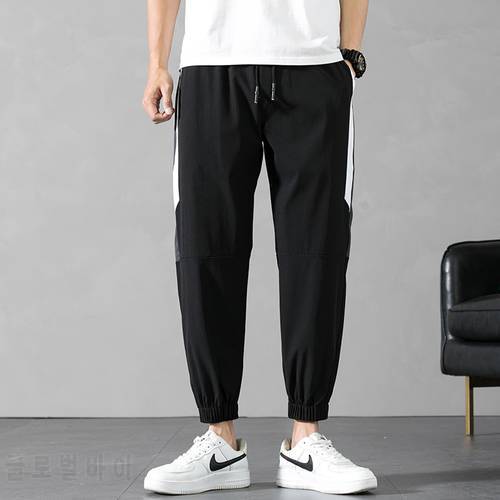Sweatpants Men Sportswear Black Jogger Pants Male Patchwork Track Trousers Plus Size 3XL 4XL Casual Streetwear Loose Men&39s Pant