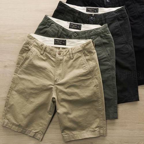 Cargo Shorts Solid Color Zip Closure Men Mid Rise Pockets Shorts for Daily Wear
