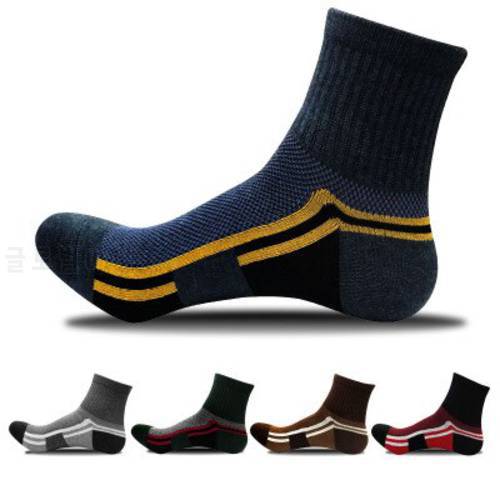 1 Pair Cotton Socks Business Breathable Men&39s Socks Jogging Travel Climbing Hiking Socks EU 39-44 Meias