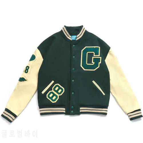 Hip Hop Varsity Jacket Mens Furry Letters Embroidery Color Block College Jackets Womens Harajuku Fashion Baseball Coats Unisex