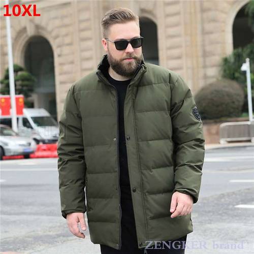 Winter men&39s plus size down jacket cold-proof warm jacket 10XL plus size hooded warm down jacket 9XL 8XL 7XL puffer jacket