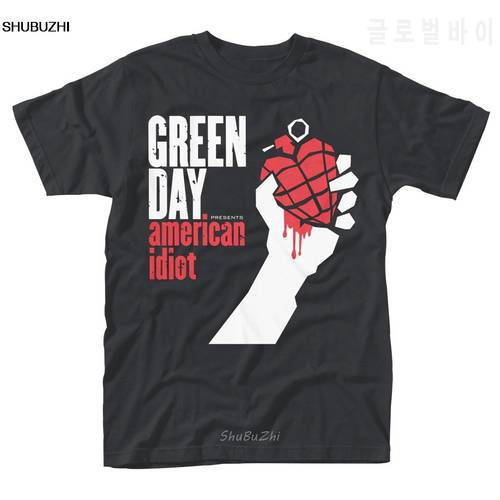 Green Day &39 AMERICAN IDIOT ALBUM COVER &39 T-SHIRT - Nuevo y Oficial men cotton t-shirts summer brand tshirt euro size sbz3330