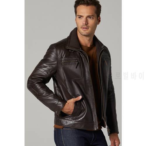 Men&39s Brown Leather Jacket. Clark Leather Jacket