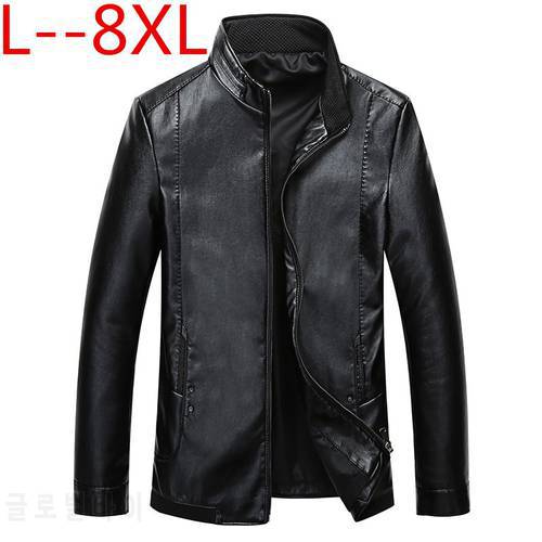 6XL Popular fashion 8XL in new leather jacket,Genuine Leather,Sheepskin,motorcycle man coat,Leather jacket men,biker jacket