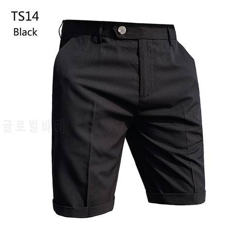 Men shorts black and white in formal business suits shorts dropship