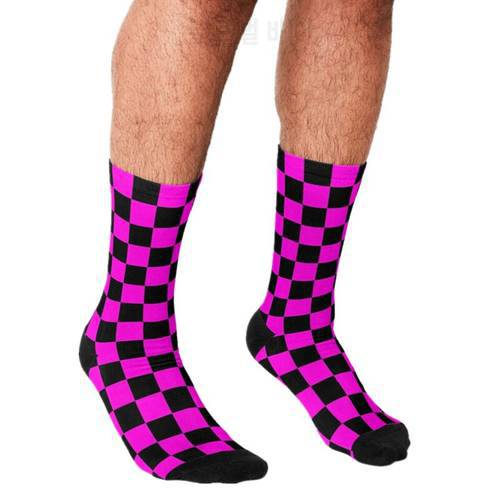 2021 Funny Socks Men harajuku Missing Texture Printed Happy hip hop Men Socks Novelty Skateboard Crew Casual Crazy Socks