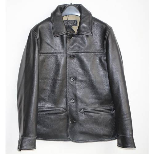 Free shipping,Brand men&39s 100% genuine leather Jacket,classic Full grain cow leather coat,japan brakeman clothes.original