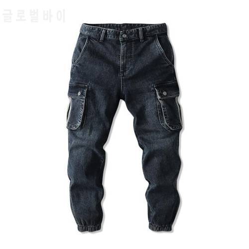 Autumn Jeans Casual Denim Pencil Pants Men&39s Baggy Multi-pocket Trousers Mens Men Male Bottoms Plus Size 38
