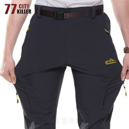 77City Killer Hiking Pants Men Summer Stretch Quick Dry Mens Trousers Outdoor Joggers Cago Travel/Fishing/Trekking Pants Male