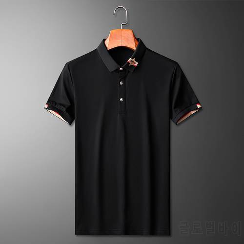 Bee Decoration POLO Shirts 100% Cotton Short Sleeve POLO Shirts Summer Casual Shirt High-quality Business Social Clothing M-5XL
