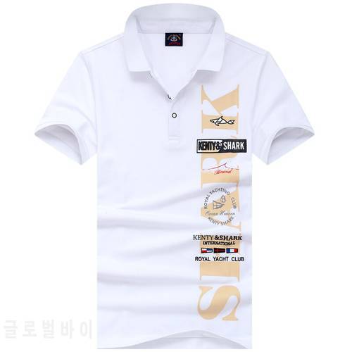 2021 New Arrival Summer Shirts High Quality Brand Men&39s Polo Shirts Kenty & Shark Polos 100% Cotton Breathable Poloshirts
