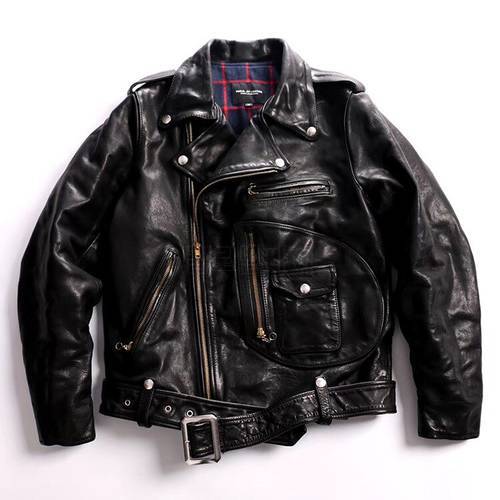 YRFree shipping.DHL 2021 batik Washed horsehide jacket,motor biker style leather clothes,J22 Man vintage genuine leather coat,