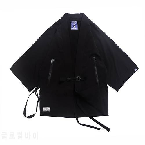 Kimono-jacket double front pocket techwear noragi whrs ninjawear darkwear japanese style futuristic aesthetic