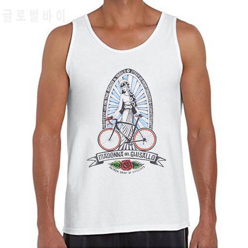 Hipster Downtown Church To Bless Men Tank Tops Vintage Riding Bikes Printed Men Vest Sleeveless Tee Cool O-Neck Tops