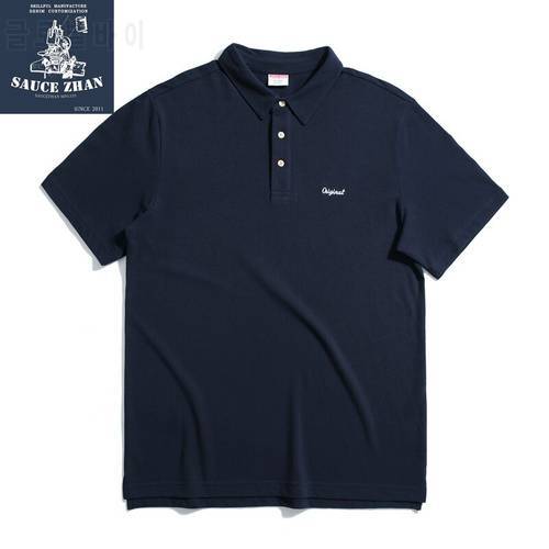 SauceZhan Polo Shirts Polo Shirt Men Tennis Shirt Golf Shirt Summer Breathable 100% Cotton Mens Polo Shirts with Short Sleeve
