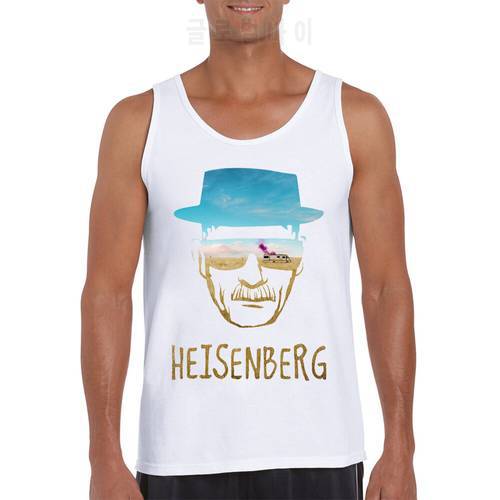 2019 New Arrival Fashion Heisenberg Men Tank Tops Funny Breaking Bad Printed Male Tee O-Neck Casual Cool Vest