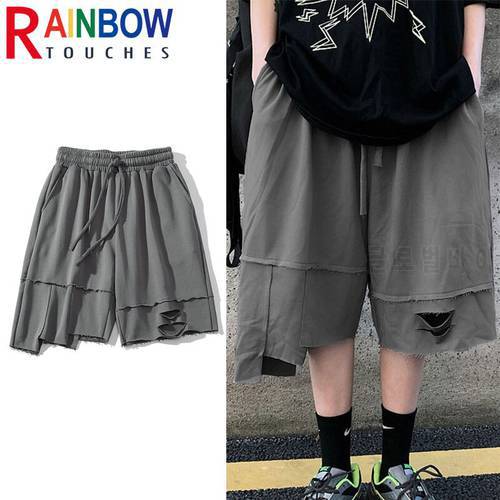 Rainbowtouches Shorts Men Street Hip Hop Tidal Current Pants Popular Cotton Summer Casual Tie Dye Boy Sports Capris Clothing