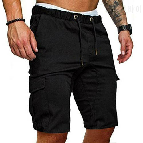 Stylish Men Cargo Work Shorts Elasticated Summer Casual Combat Pants Trousers