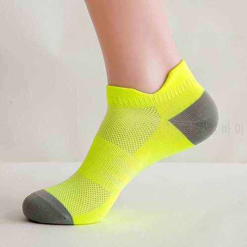 Summer Sport Women Men Ankle Socks Nylon Outdoor Running Football Breathable Non-Slip Colorful No Show Travel Socks