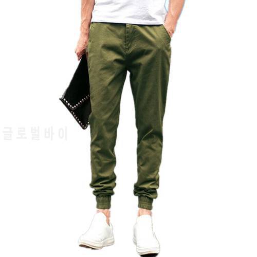 Spring 2020 Men &39s Black Joggers Pant Male Casual Slim Fit Army Green Pants Solid Leisure Cuffed Joggers Trousers Man