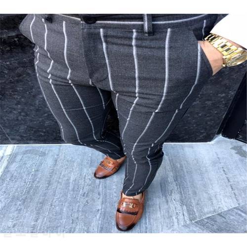 Men&39s Stripe Pants Fashion Casual Trousers Man Leggings Business Dress Suit Pants Mens Clothing Male Jogging Sweatpants Pants