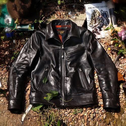 CDMHLD1 Read Description Asian Size Super Top Quality Genuine Horse Leather Slim Classic Horsehide Stylish Rider Jacket