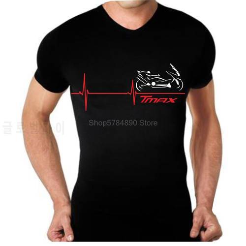 Yam T-Max motorcycle T-shirt heart-shaped T-shirt Tmax T-shirt 2022 fashion 100% cotton Slim shirt short-sleeved casual T-shirt