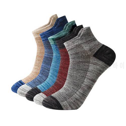 5Pairs/lot Men&39s Compression Socks Men Black Ankle Cotton Socks Herren Socken Basketball Sports Compression Male Socks