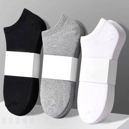 Solid Color Women Socks Breathable Sports socks Casual Boat socks Comfortable Cotton Ankle Socks Size 36-44 white black
