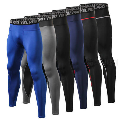 Mens Legging GYM Workout Compression Running Sports Long Pant Tight trousers