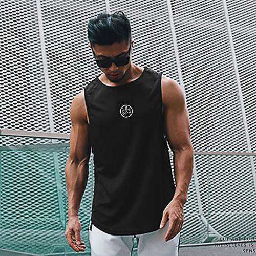 New Mens Running Mesh Muscle Casual Tank Top Fitness Summer Fashion Quick Dry Vest Clothing Bodybuilding Sport Sleeveless Shirt