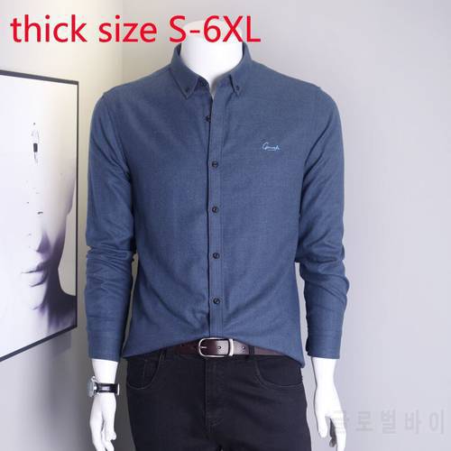 New Arrival Fashion Super Large Autumn And Winter Men Casual Long Sleeve Large Coat Casual Shirts Plus Size SMLXL2XL3XL4XL5XL6XL