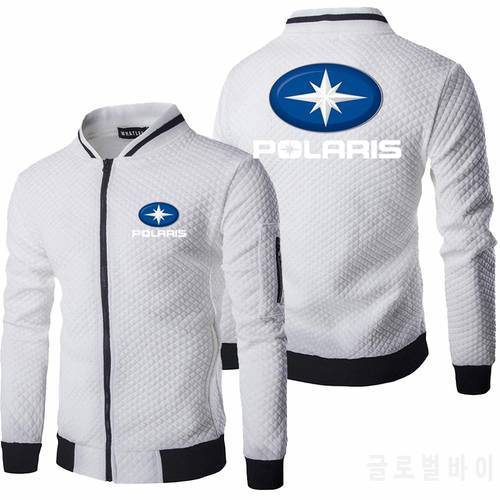 2021 New Spring Autumn Mens Polaris Logo Jacket Long Sleeve Sportswear Casual Zipper Hoody Male Sweatshirts Tops