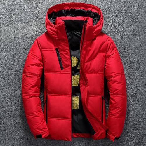 Winter Warm Men Jacket Coat Casual Autumn Stand Collar Puffer Thick Hat White Duck Parka Male Men&39s Winter Down Jacket With Hood