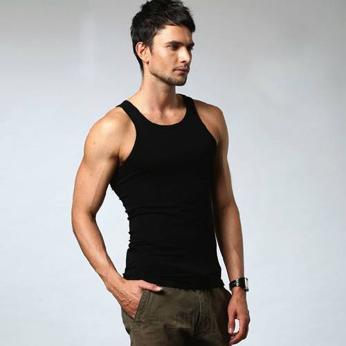New Mens Slim Fit Casual Sports Vest Sleeveless Plain Color Workout Gym Sport Top Cloth Skin-Friendly And Comfortable L-3XL