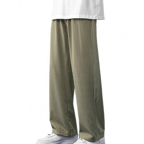 Men&39s pants Straight Wide Straight Ankle-Length Lightweight leg pants Men Oversize pants Korean men&39s trousers 4XL