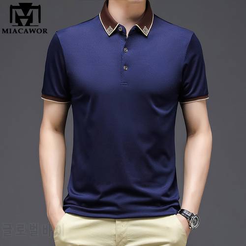 New Original Brand Design Polo Shirt Solid Color Tops Tee Summer Short Sleeve Breathable Camisa Masculina Men Clothing T1028
