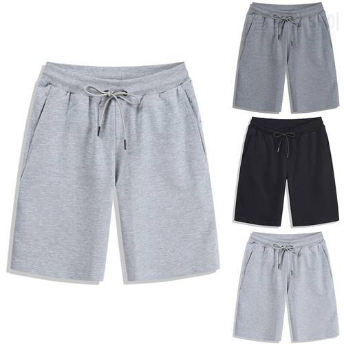 European American Men Shorts Straight Casual Comfortable Outdoor Summer Fashion Loose Solid Color Stretch Five-Point Shorts