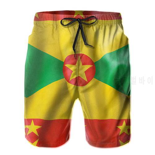 Beach Breathable Quick Dry Humor Graphic R333 basketball Grenada Flag Hawaii Pants