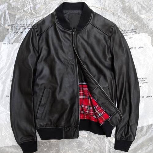 High Quality Sheepskin Jackets Mens Real Sheepskin Jackets Name Brand Male Corium Leather Coat American Style Man Overcoat A835