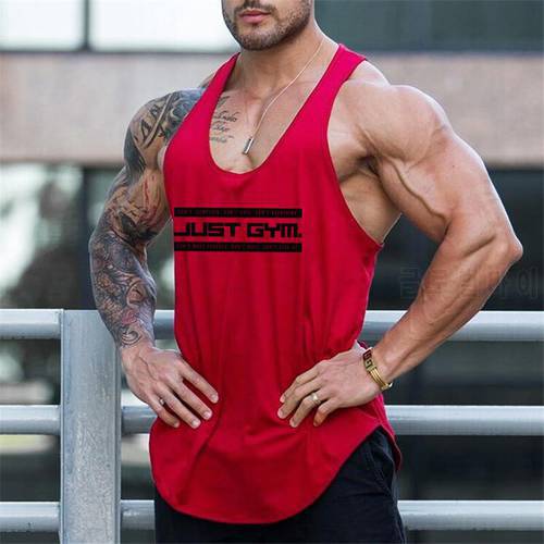 Brand Just Gym Clothing Fitness Mens Stringer Tank Top Mesh Breathable Bodybuilding Tanktop Muscle Singlet Sport Sleeveless Vest