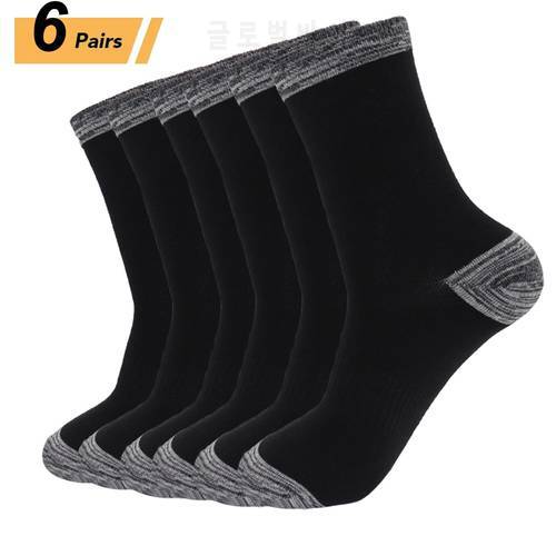 Autumn Winter Men Socks Organic Cotton Black Leisure Business Socks Walking Running Hiking Dress Socks For Male Plus Size 38-48