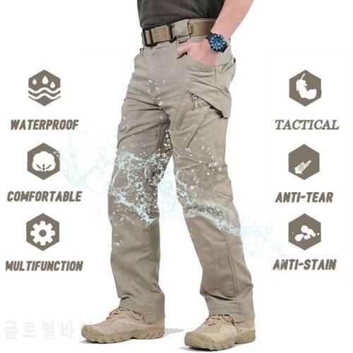 IX9 City Waterproof Tactical Pants Men SWAT Combat Army Pants Casual Men Hiking Pants Outdoor Trousers Cargo Military Pants