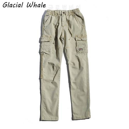 GlacialWhale Mens Cargo Pants Men 2022 New Joggers Male Hip Hop Japanese Streetwear Vintage Trousers Jogging Khaki Pants For Men