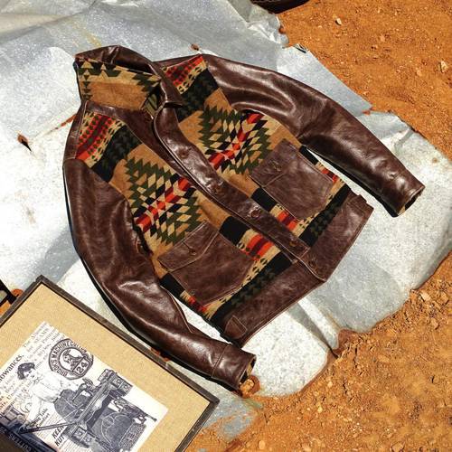 Navajo totem batiks discoloration imported cowhide