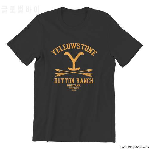 Yellowstone Dutton Ranch Arrows T-shirt Men&39s T-Shirt Funny Punk Short Sleeve Male Clothing Unisex Cotton Tee