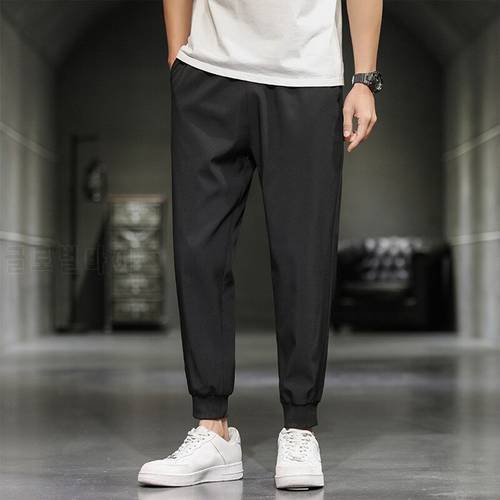 WENYUJH 2021 Men Pants Joggers Sweatpants Mens New Streetwear Pants Fitness Clothing Fashion Summer Casual ankle banded Pant Men