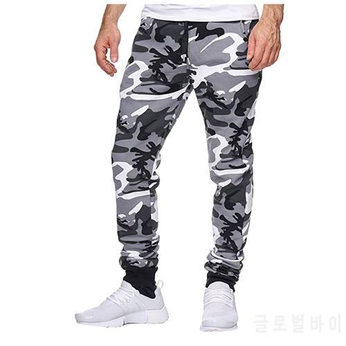 Joggers Camouflage Pants For Men Casual Hip Hop Hit Color Male Trousers Sweatpants Streetwear Ribbons Techwear Pants Sportswear