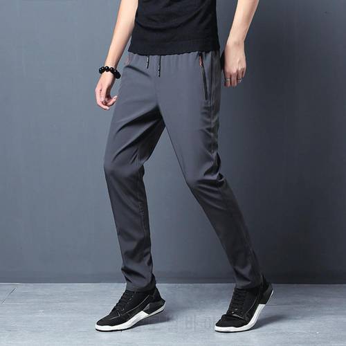 Cargo Trousers Military style trousers Men&39s Men&39s pants Pants Elastic Quick Dry Male Men Solid Color Thin Pants for Going Out