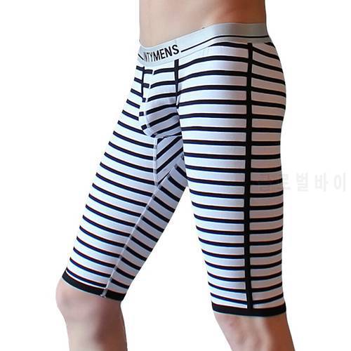 Cotton Fabric Long Casual Pants Men Comfortable Striped Print Mens Trousers Fashion Jogging Sport Sweatpants Thin Male Clothing